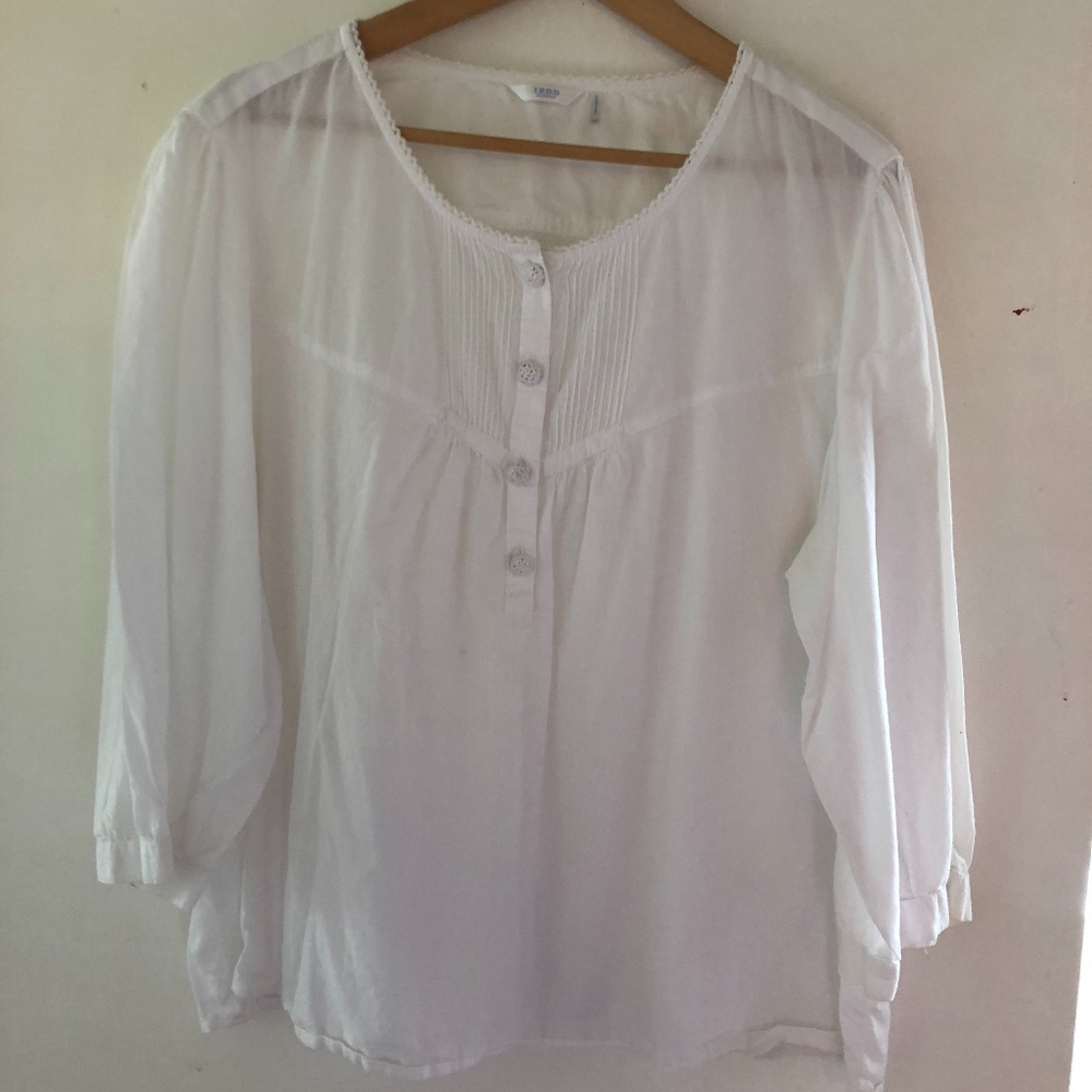 Vintage cotton boho blouse